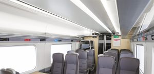 LED lighting systems for train interiors