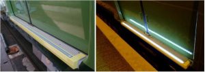 Irish rail LED step light
